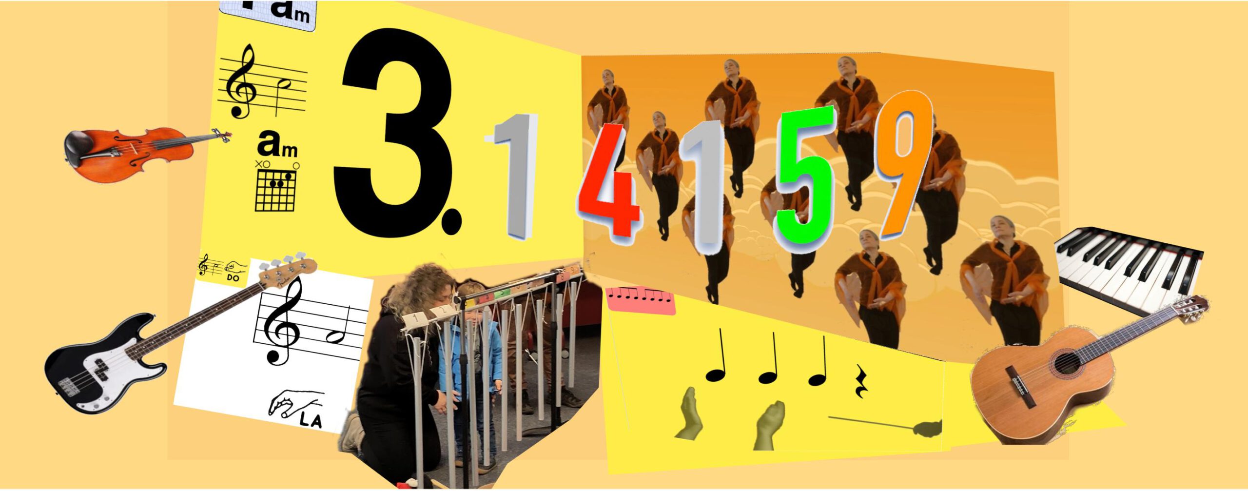 Glockenklang, Musik und Tanz mit Pi (3,14159)